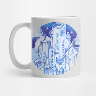 Blue Landscape Mug